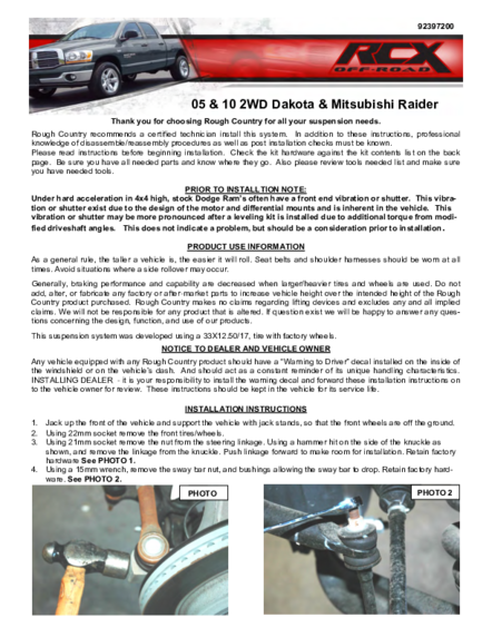 Installation Manual